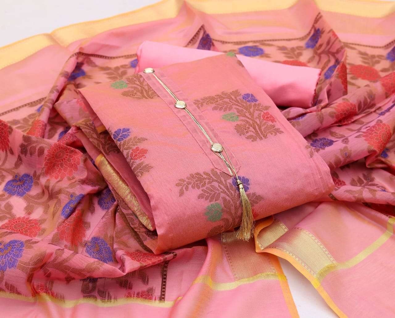PURE BANARASI SUIT BY RAHUL NX 01 TO 04 SERIES BEAUTIFUL STYLISH FANCY COLORFUL CASUAL WEAR & ETHNIC WEAR BANARASI JACQUARD DRESSES AT WHOLESALE PRICE