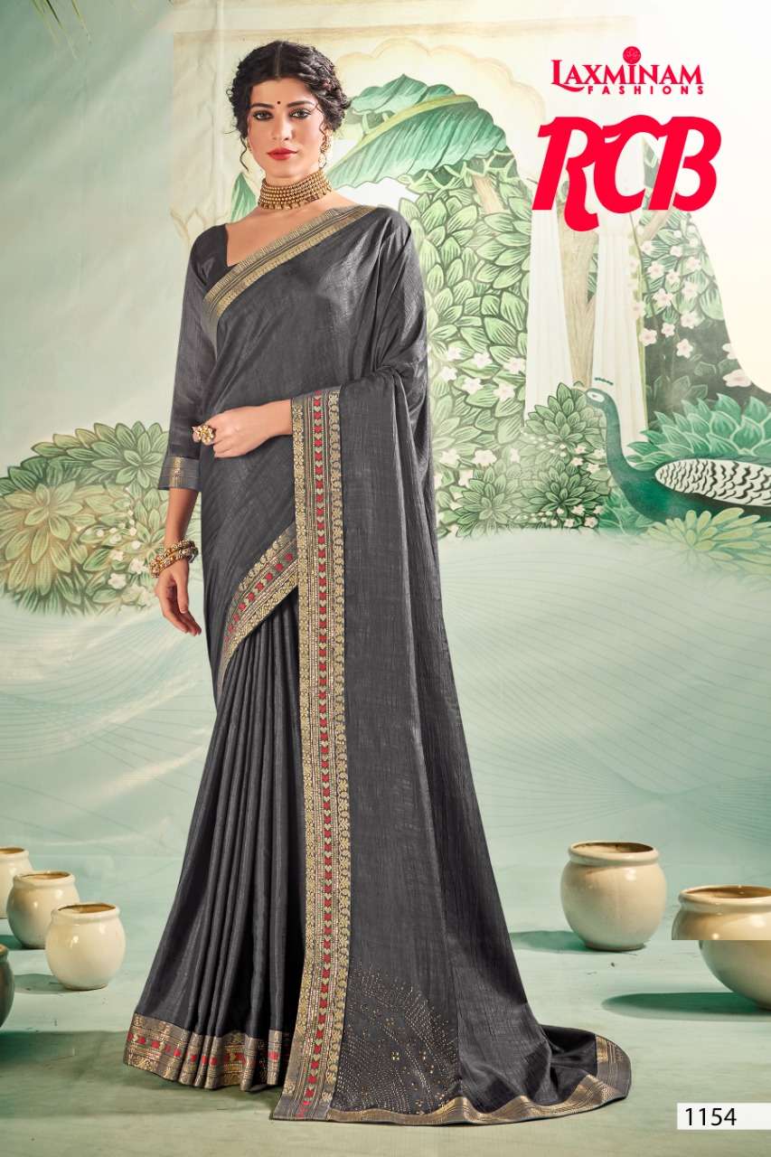 RCB BY LAXINAM 1153 TO 1160 SERIES INDIAN TRADITIONAL WEAR COLLECTION BEAUTIFUL STYLISH FANCY COLORFUL PARTY WEAR & OCCASIONAL WEAR SATIN GEORGETTE SAREES AT WHOLESALE PRICE