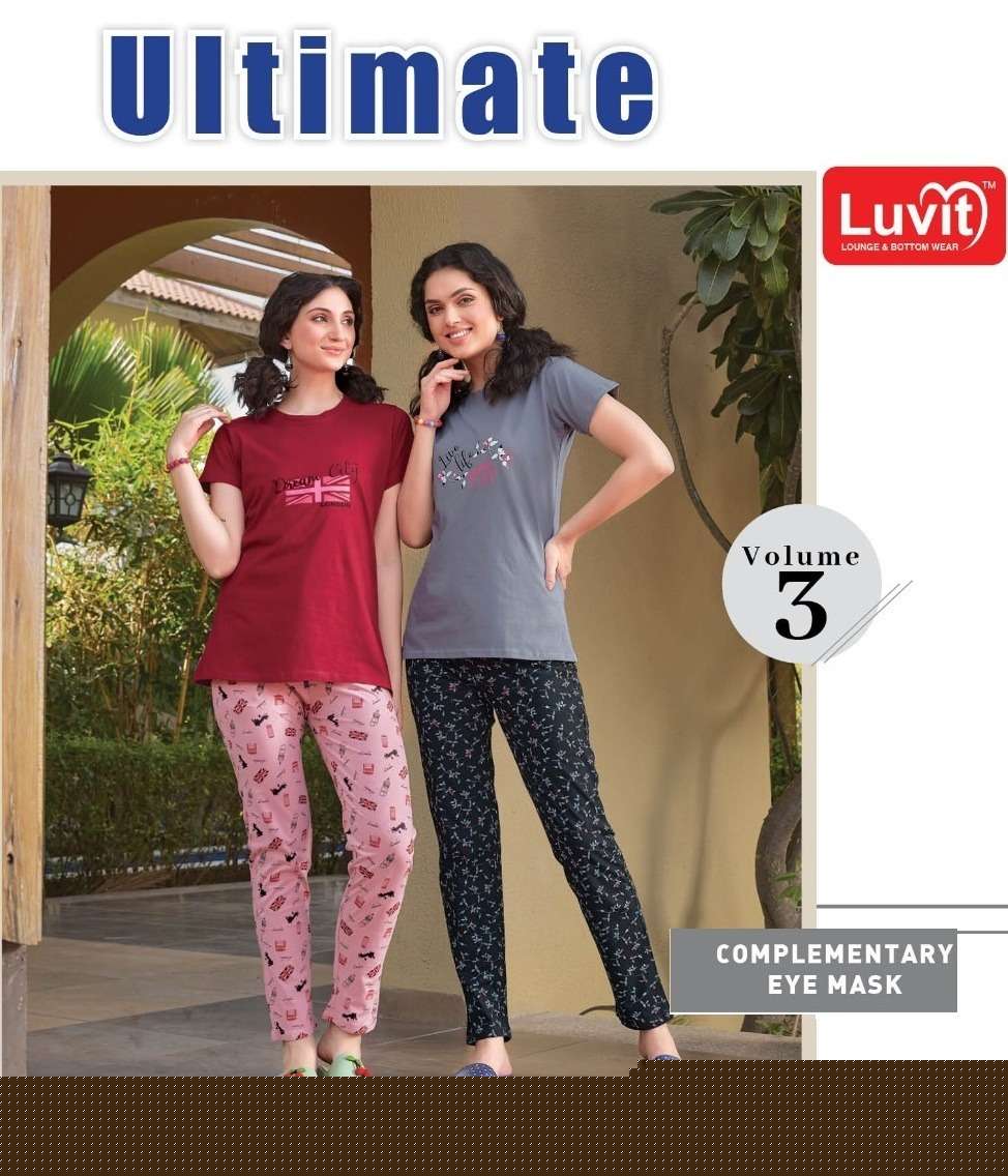 ULTIMATE VOL-3 BY LUVIT 301 TO 308 SERIES DESIGNER STYLISH FANCY COLORFUL BEAUTIFUL PARTY WEAR & ETHNIC WEAR COLLECTION PURE SINKER KURTIS WITH BOTTOM AT WHOLESALE PRICE