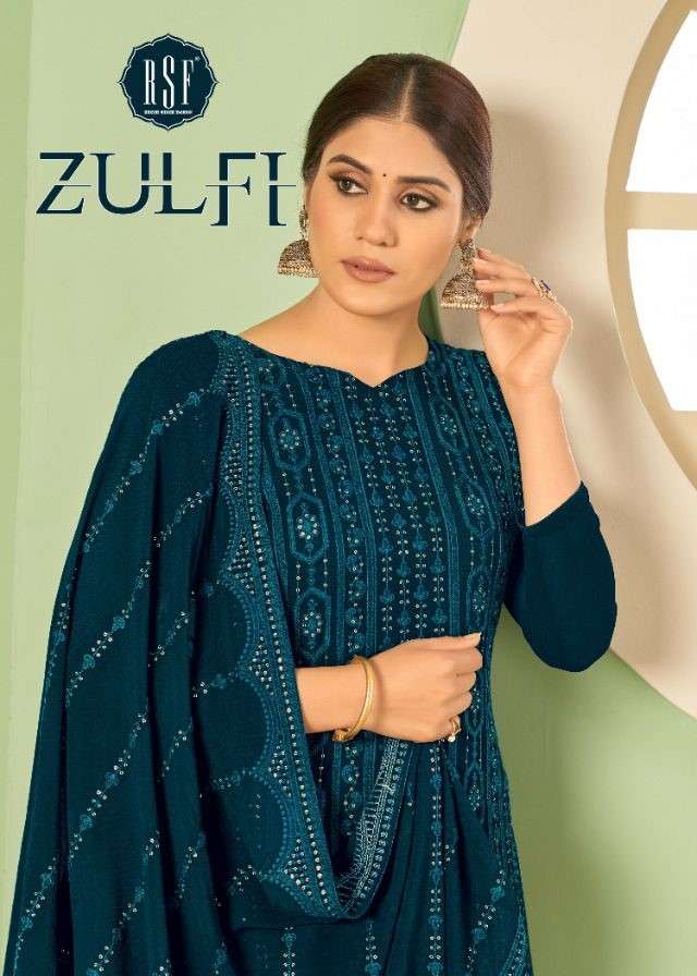 ZULFI BY RIDDHI SIDDHI FASHION 21701 TO 21704 SERIES BEAUTIFUL STYLISH SHARARA SUITS FANCY COLORFUL CASUAL WEAR & ETHNIC WEAR & READY TO WEAR PURE GEORGETTE WITH WORK DRESSES AT WHOLESALE PRICE