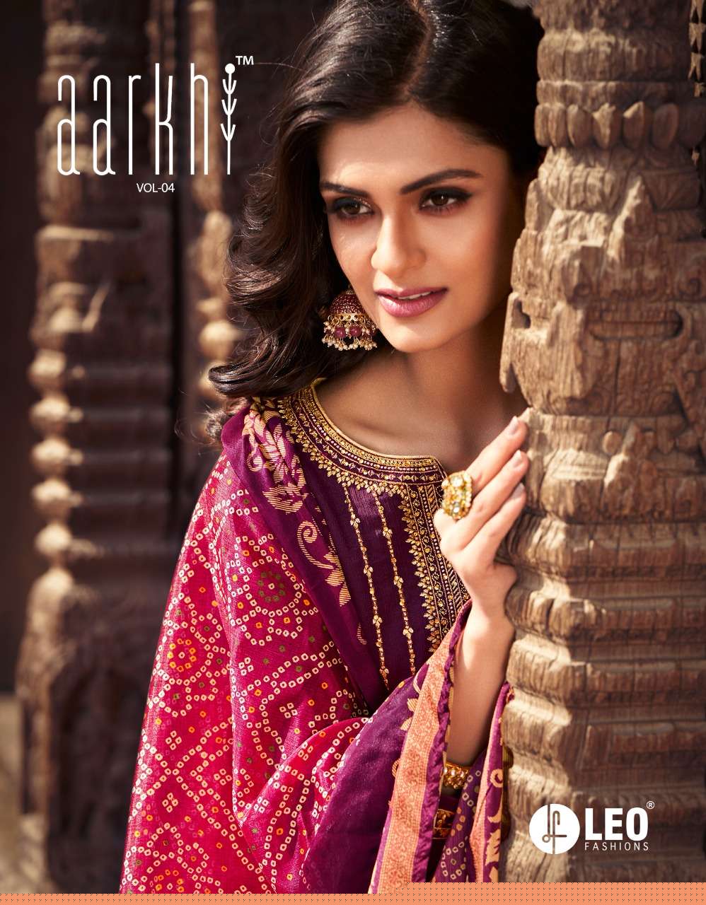 AARKHI VOL-4 BY LEO FASHION 1801 TO 1806 SERIES BEAUTIFUL SUITS COLORFUL STYLISH FANCY CASUAL WEAR & ETHNIC WEAR CHINNON CHIFFON DRESSES AT WHOLESALE PRICE