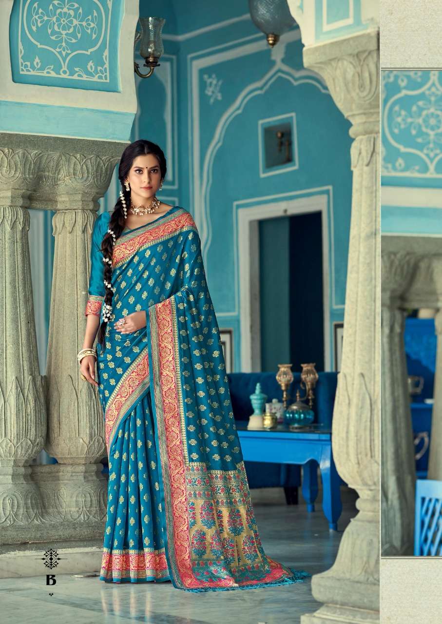 BANARASI WEAVES VOL-4 BY SHANGRILA A TO F SERIES INDIAN TRADITIONAL WEAR COLLECTION BEAUTIFUL STYLISH FANCY COLORFUL PARTY WEAR & OCCASIONAL WEAR HEAVY SILK SAREES AT WHOLESALE PRICE