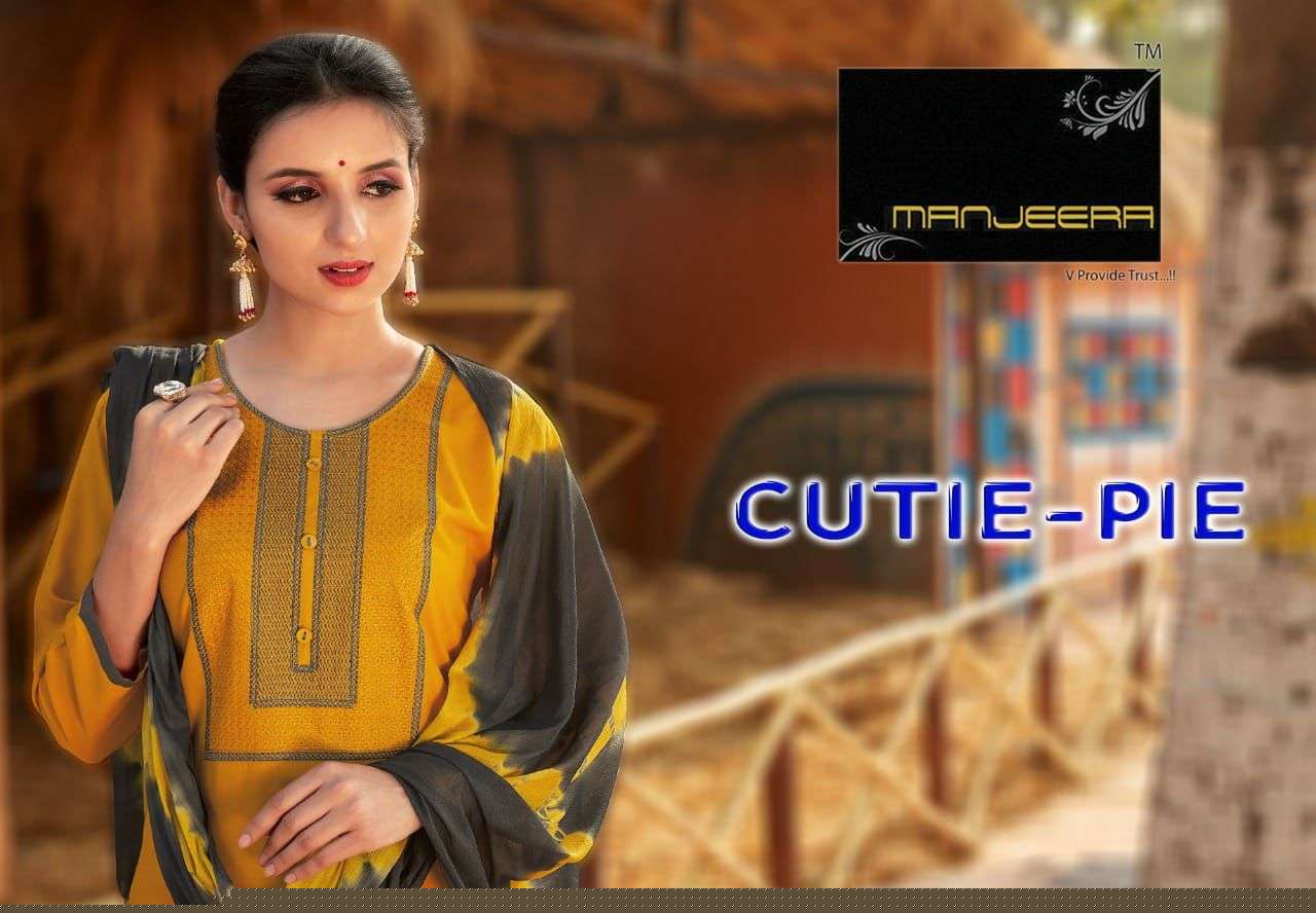 CUTIE-PIE BY MANJEERA 001 TO 008 SERIES BEAUTIFUL RAYON SUITS COLORFUL STYLISH FANCY CASUAL WEAR & ETHNIC WEAR RAYON WITH WORK DRESSES AT WHOLESALE PRICE
