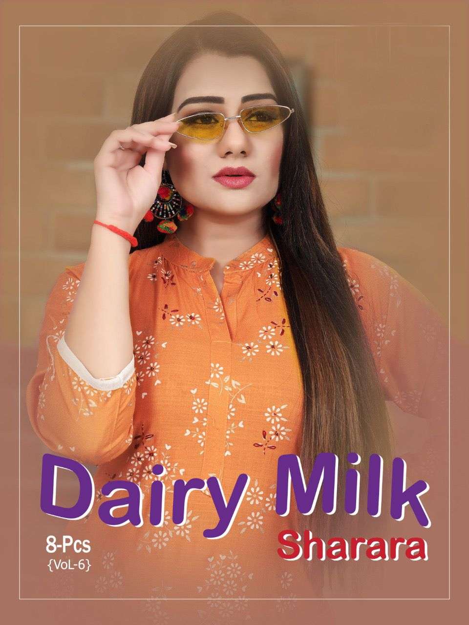 DAIRY MILK VOL-6 BY AAGYA 001 TO 008 SERIES DESIGNER STYLISH FANCY COLORFUL BEAUTIFUL PARTY WEAR & ETHNIC WEAR COLLECTION RAYON KURTIS WITH BOTTOM AT WHOLESALE PRICE