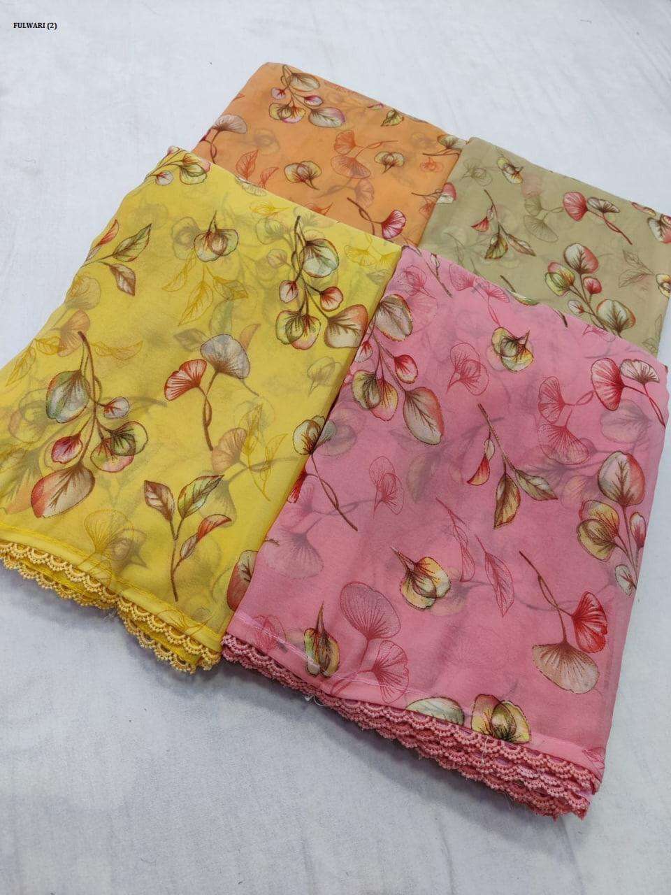 FULWARI BY SHREE MATARAM 01 TO 20 SERIES INDIAN TRADITIONAL WEAR COLLECTION BEAUTIFUL STYLISH FANCY COLORFUL PARTY WEAR & OCCASIONAL WEAR COTTON PRINT SAREES AT WHOLESALE PRICE