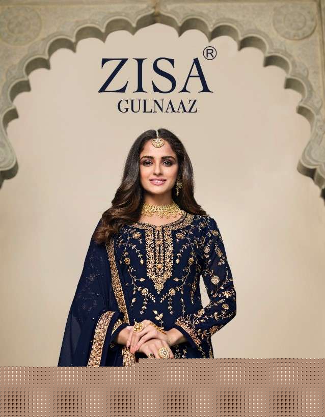 GULNAAZ BY ZISA 12801 TO 12806 SERIES BEAUTIFUL STYLISH SHARARA SUITS FANCY COLORFUL CASUAL WEAR & ETHNIC WEAR & READY TO WEAR BLOOMING GEORGETTE DRESSES AT WHOLESALE PRICE