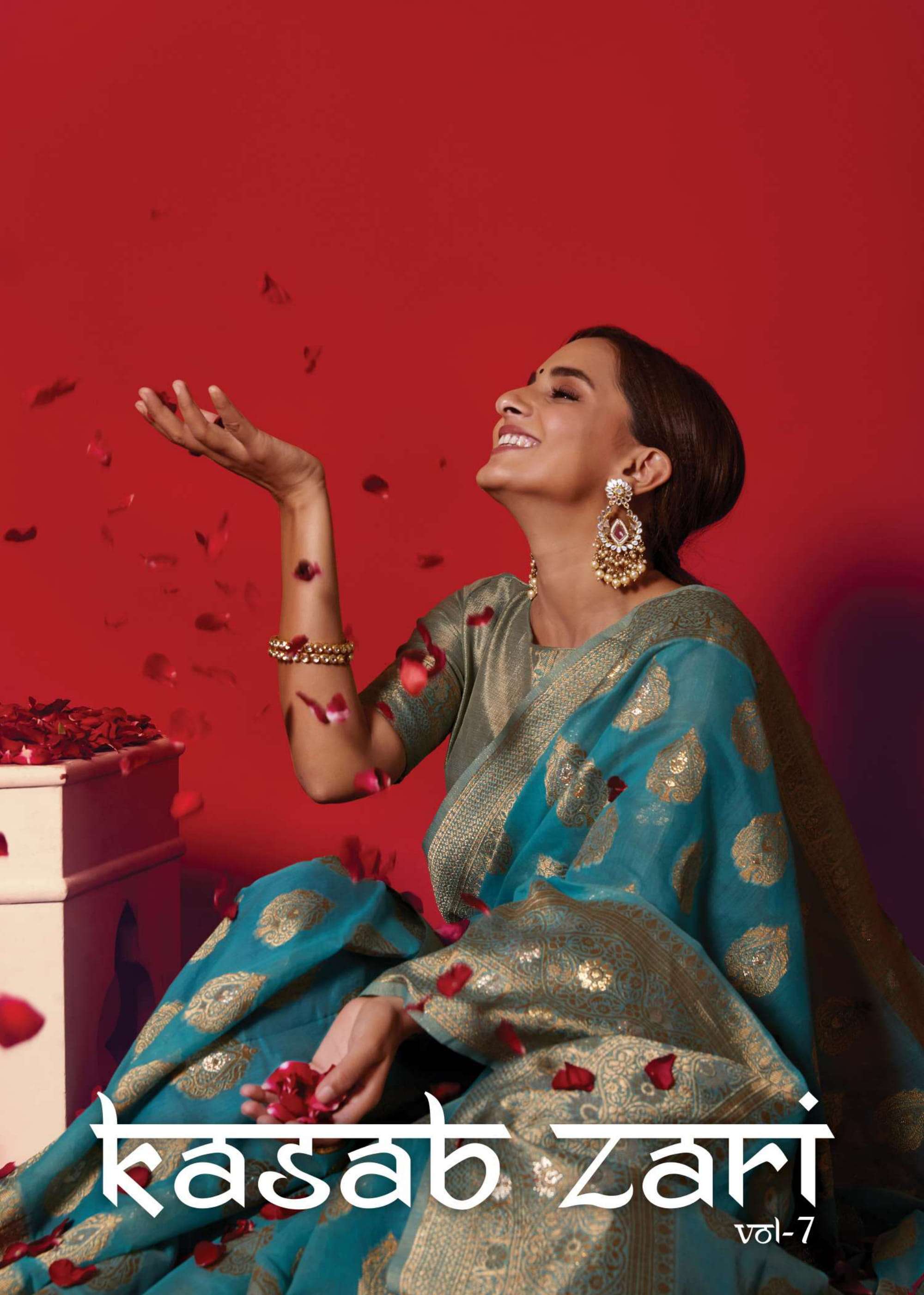 KASAB ZARI VOL-7 BY SHANGRILA A TO E SERIES INDIAN TRADITIONAL WEAR COLLECTION BEAUTIFUL STYLISH FANCY COLORFUL PARTY WEAR & OCCASIONAL WEAR PURE LINEN SAREES AT WHOLESALE PRICE