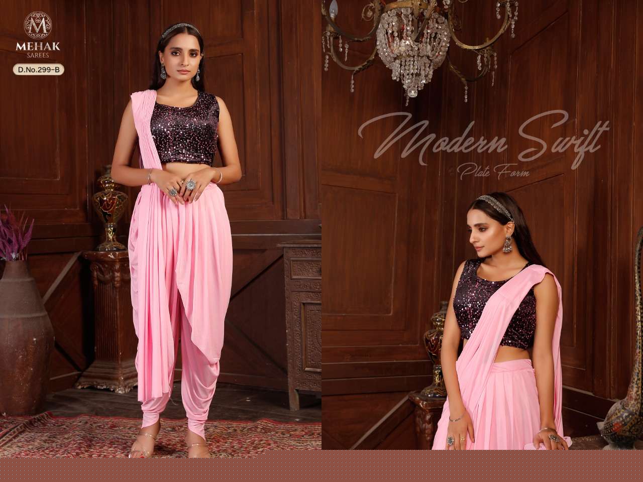 MEHAK 299 COLOURS BY MEHAK 299-A TO 299-J SERIES INDIAN TRADITIONAL WEAR COLLECTION BEAUTIFUL STYLISH FANCY COLORFUL PARTY WEAR & OCCASIONAL WEAR LYCRA SAREES AT WHOLESALE PRICE