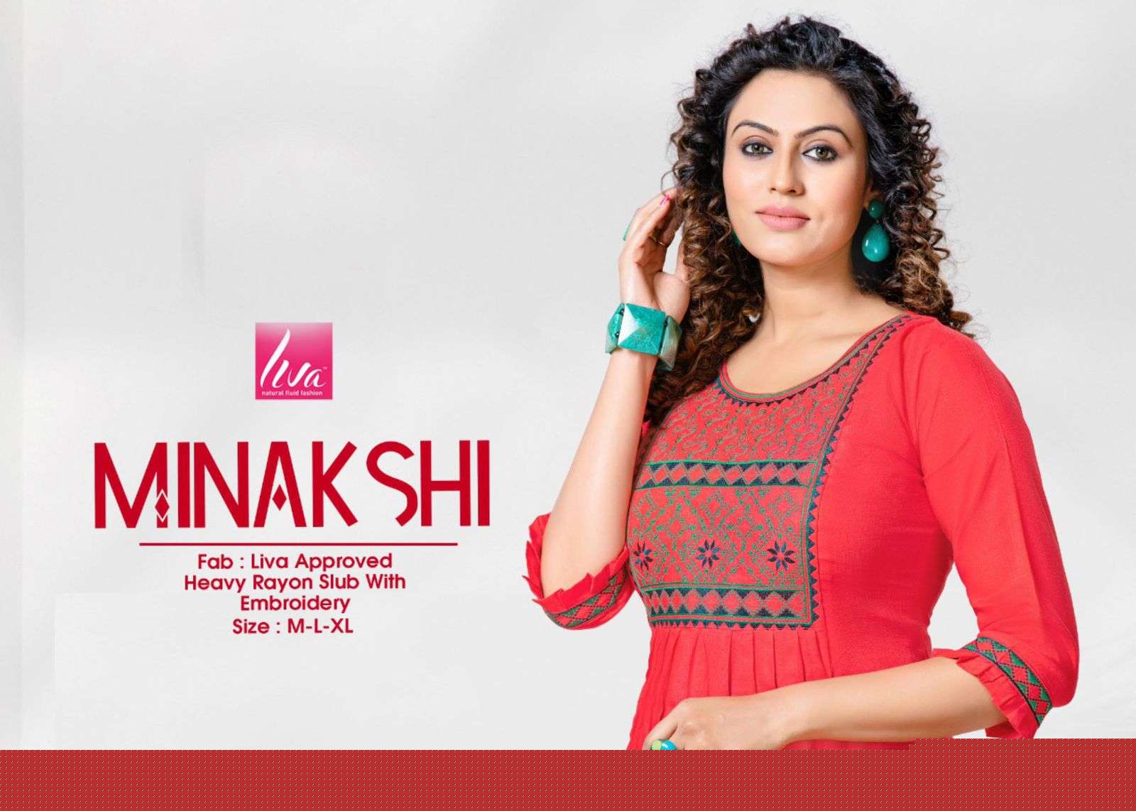 MINAKSHI BY LIVA 101 TO 108 SERIES BEAUTIFUL STYLISH FANCY COLORFUL CASUAL WEAR & ETHNIC WEAR HEAVY RAYON EMBROIDERED TOPS AT WHOLESALE PRICE