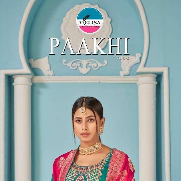 PAAKHI VOL-2 BY VELISA 2301 TO 2304 SERIES BEAUTIFUL SHARARA SUITS COLORFUL STYLISH FANCY CASUAL WEAR & ETHNIC WEAR JAM SILK DRESSES AT WHOLESALE PRICE