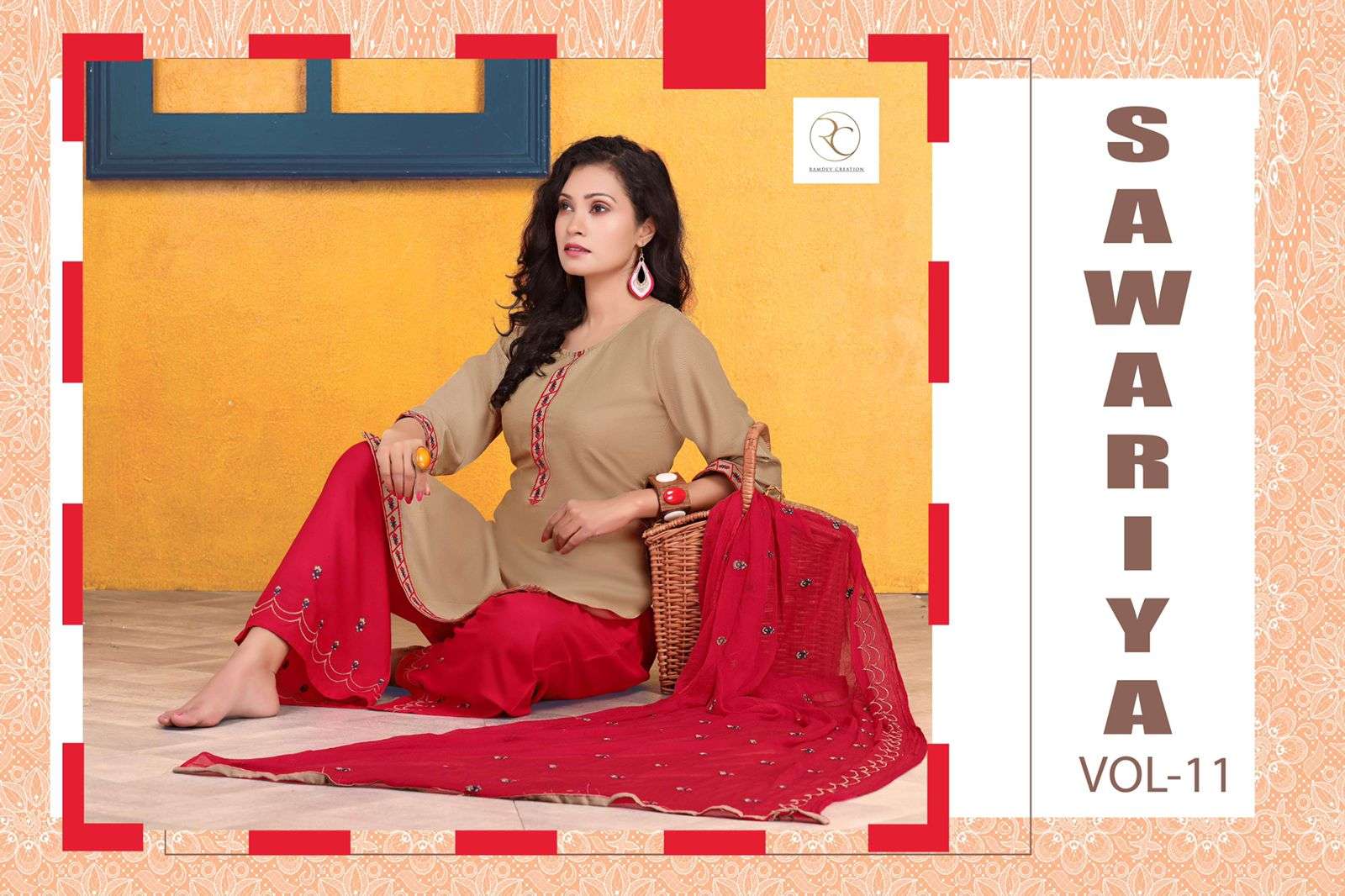 SAWARIYA VOL-1 BY RC 301 TO 308 SERIES BEAUTIFUL SHARARA SUITS COLORFUL STYLISH FANCY CASUAL WEAR & ETHNIC WEAR RAYON EMBROIDERED DRESSES AT WHOLESALE PRICE
