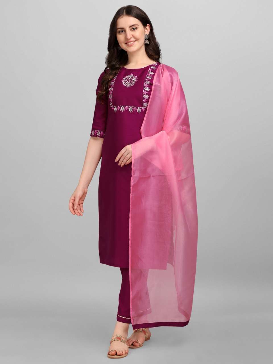 VAANI BY VREDE VOGEL 01 TO 02 SERIES BEAUTIFUL SUITS COLORFUL STYLISH FANCY CASUAL WEAR & ETHNIC WEAR SILK EMBROIDERED DRESSES AT WHOLESALE PRICE