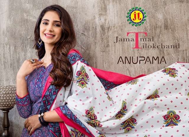 ANUPAMA BY JT 1001 TO 1010 SERIES BEAUTIFUL SUITS COLORFUL STYLISH FANCY CASUAL WEAR & ETHNIC WEAR COTTON PRINT DRESSES AT WHOLESALE PRICE