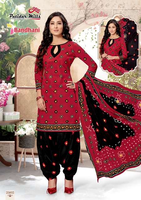 BANDHANI SPECIAL VOL-29 BY PATIDAR MILLS 2901 TO 2916 SERIES BEAUTIFUL SUITS COLORFUL STYLISH FANCY CASUAL WEAR & ETHNIC WEAR PURE COTTON DRESSES AT WHOLESALE PRICE