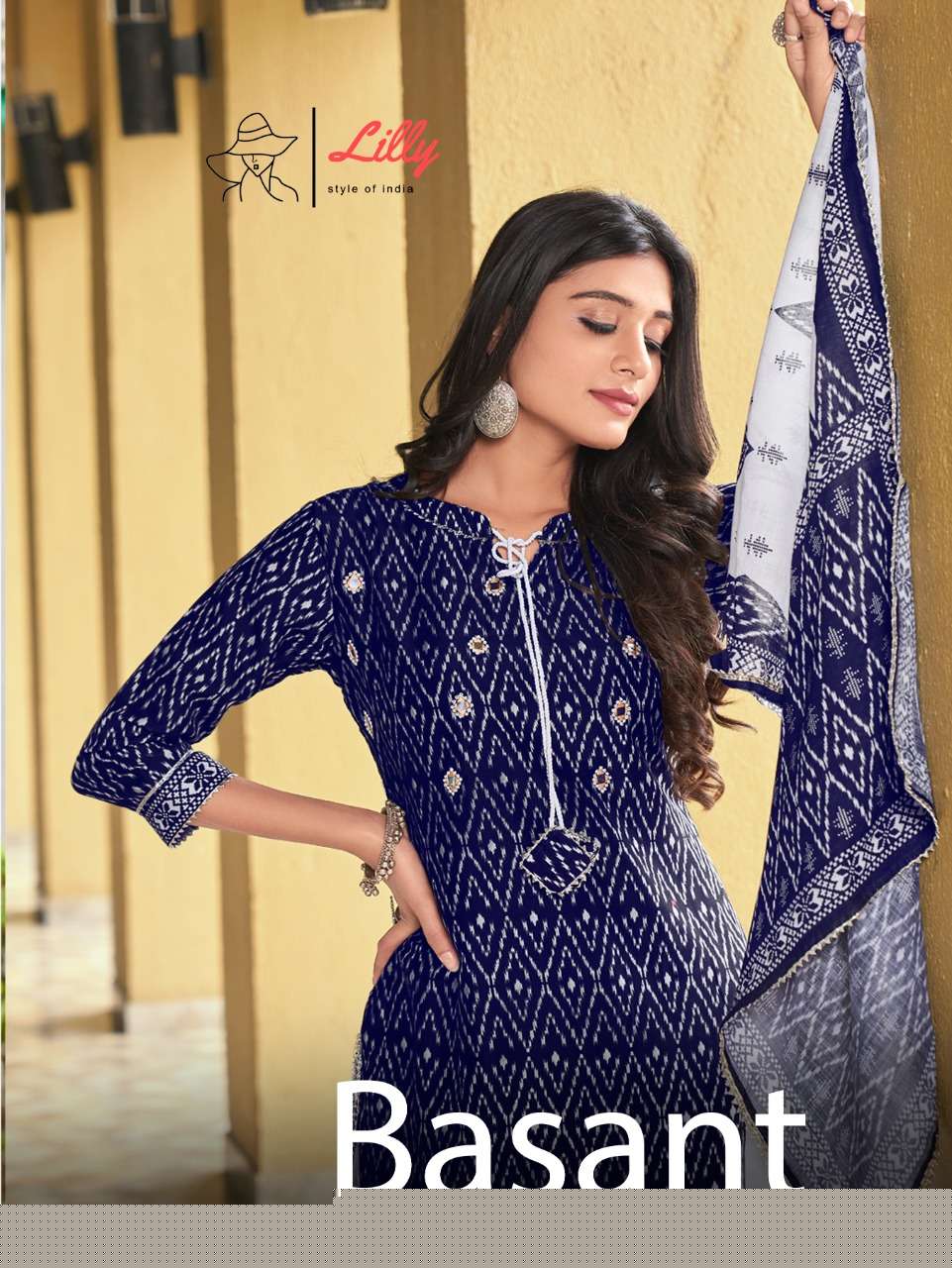 BASANT NX BY LILY BEAUTIFUL SUITS COLORFUL STYLISH FANCY CASUAL WEAR & ETHNIC WEAR LINEN COTTON DRESSES AT WHOLESALE PRICE