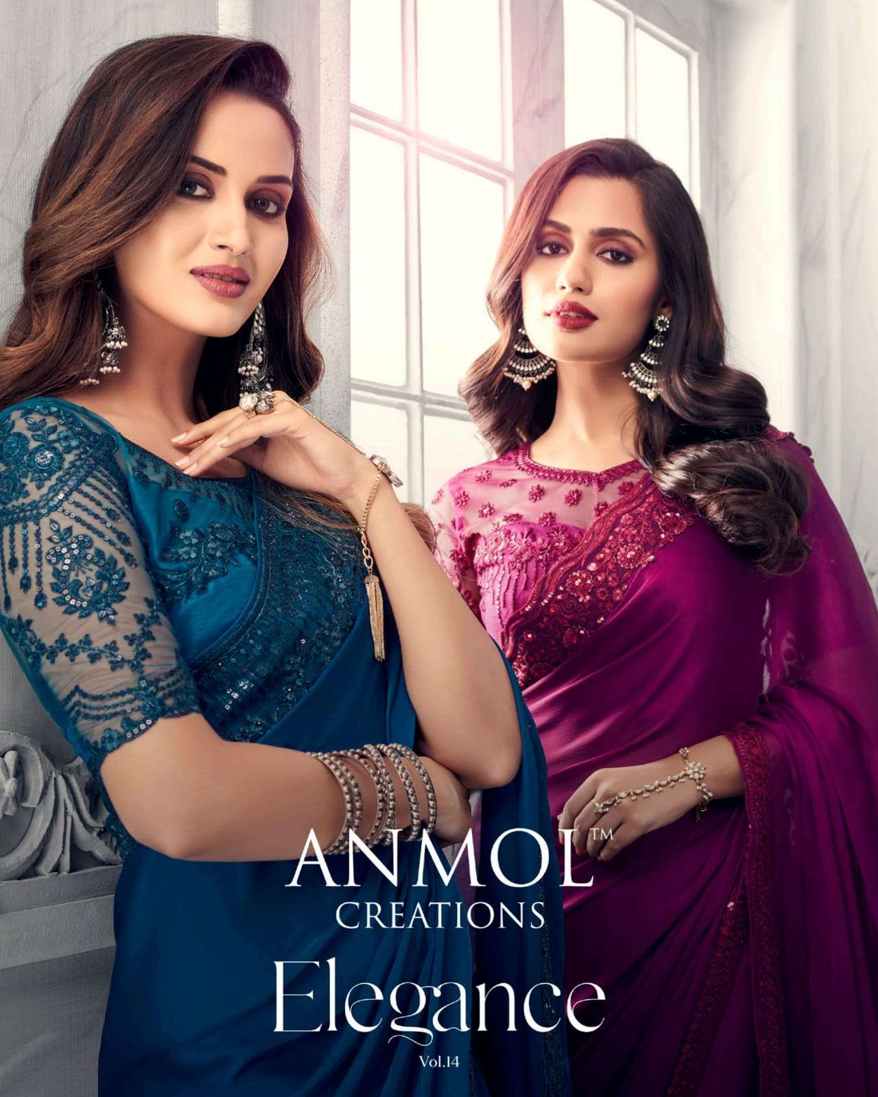ELEGANCE VOL-14 BY ANMOL CREATION 10001 TO 10016 SERIES INDIAN TRADITIONAL WEAR COLLECTION BEAUTIFUL STYLISH FANCY COLORFUL PARTY WEAR & OCCASIONAL WEAR FANCY SAREES AT WHOLESALE PRICE