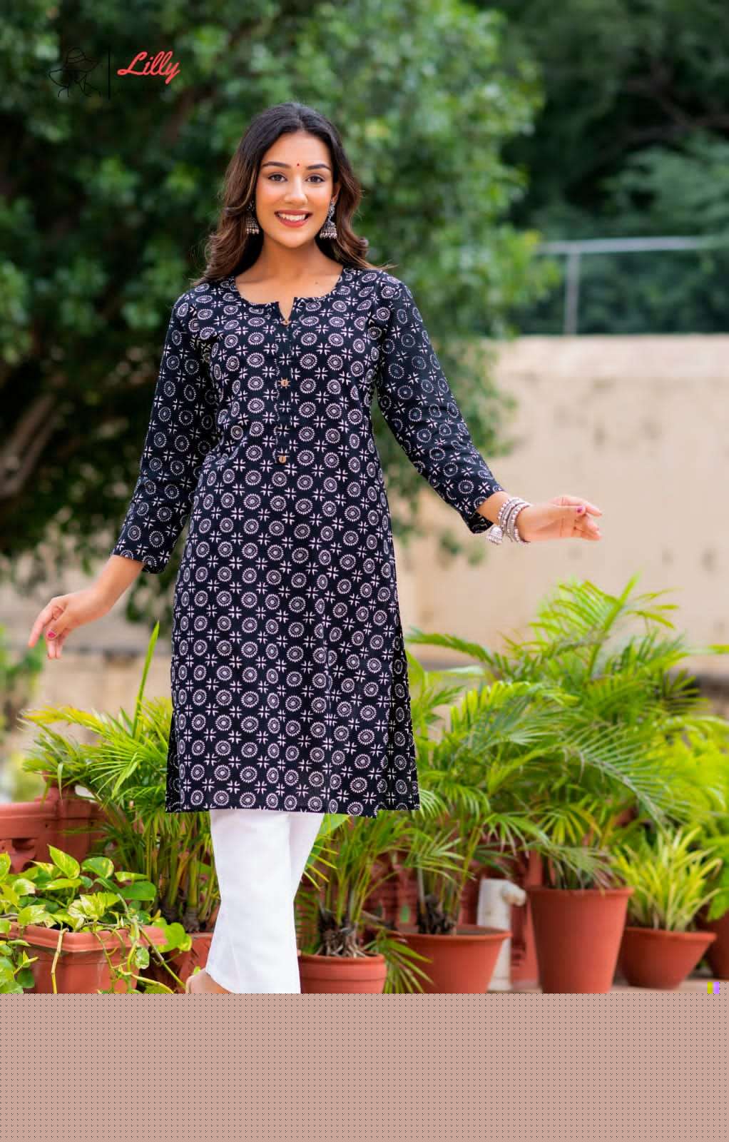 KOYAL VOL-3 BY LILLY DESIGNER STYLISH FANCY COLORFUL BEAUTIFUL PARTY WEAR & ETHNIC WEAR COLLECTION CAMBRIC COTTON KURTIS AT WHOLESALE PRICE