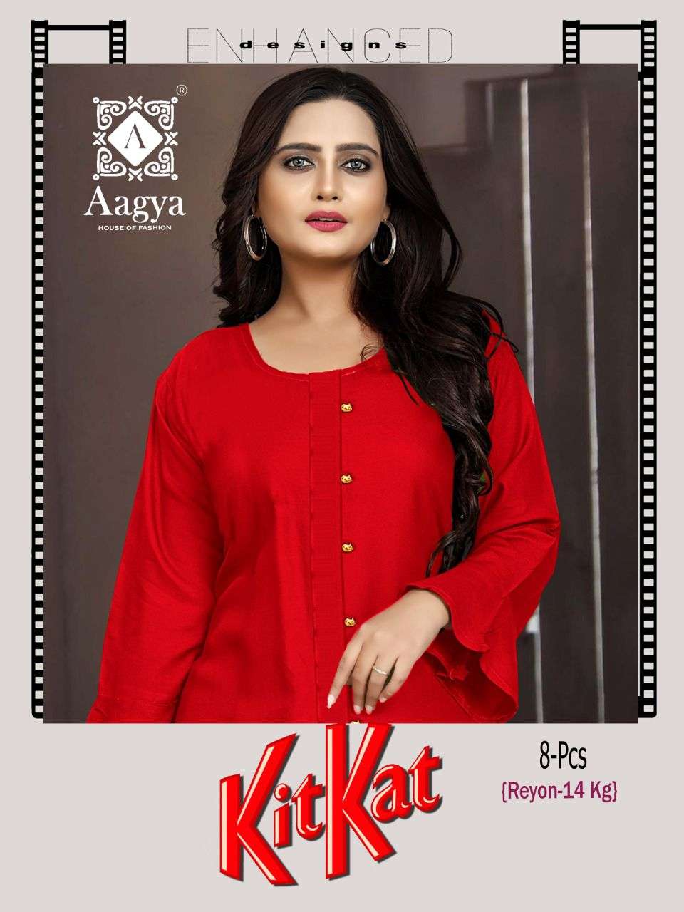 KITKAT BY AAGYA 01 TO 08 SERIES DESIGNER STYLISH FANCY COLORFUL BEAUTIFUL PARTY WEAR & ETHNIC WEAR COLLECTION RAYON KURTIS AT WHOLESALE PRICE