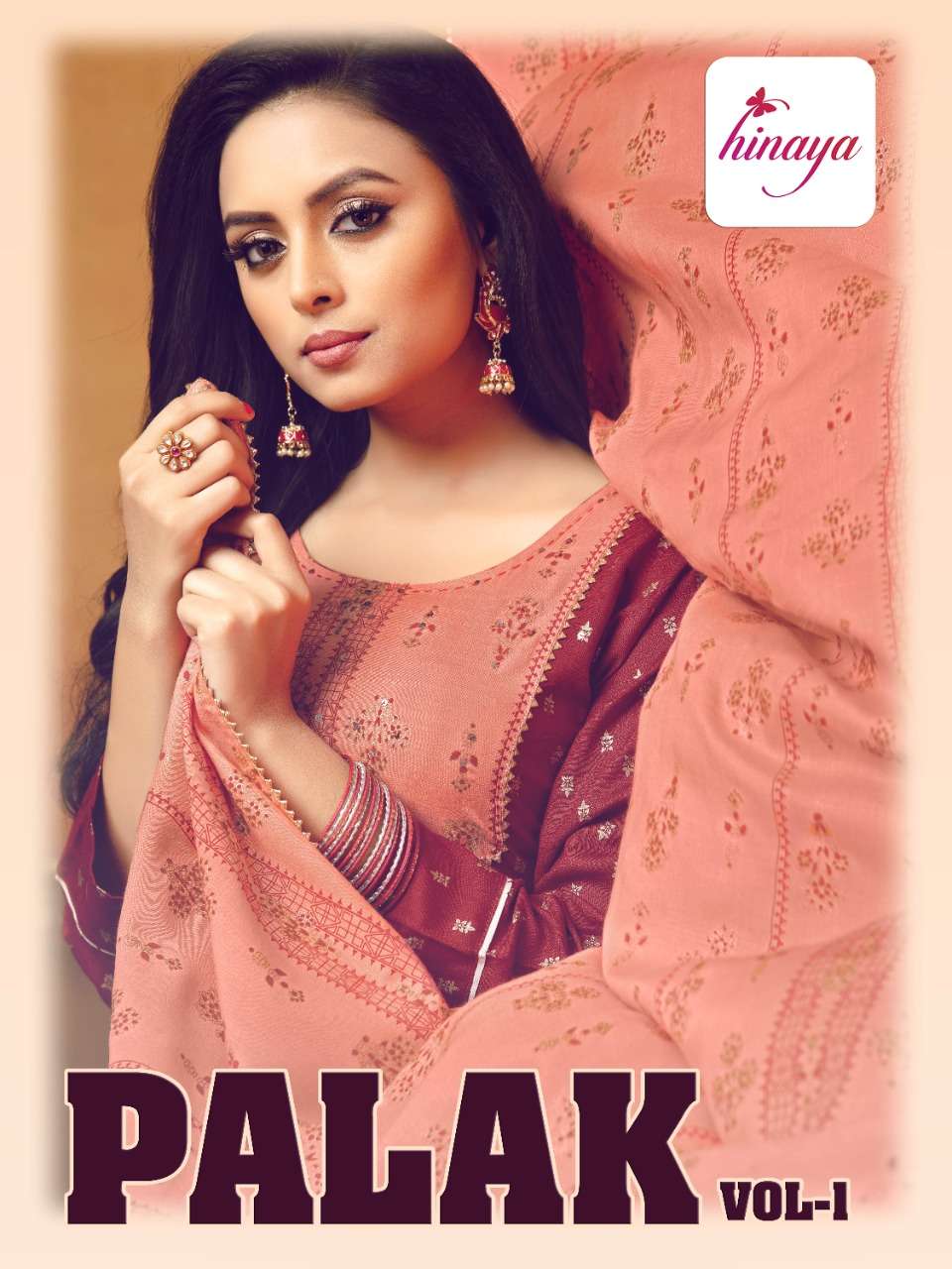 PALAK VOL-1 BY HINAYA 1001 TO 1005 SERIES BEAUTIFUL SUITS COLORFUL STYLISH FANCY CASUAL WEAR & ETHNIC WEAR RAYON PRINT DRESSES AT WHOLESALE PRICE