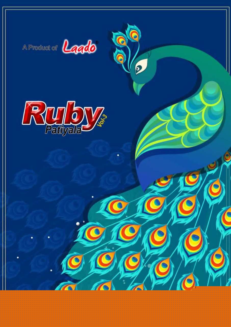 RUBY PATIYALA VOL-3 BY LAADO 301 TO 310 SERIES BEAUTIFUL STYLISH SUITS FANCY COLORFUL CASUAL WEAR & ETHNIC WEAR & READY TO WEAR HEAVY COTTON PRINTED DRESSES AT WHOLESALE PRICE