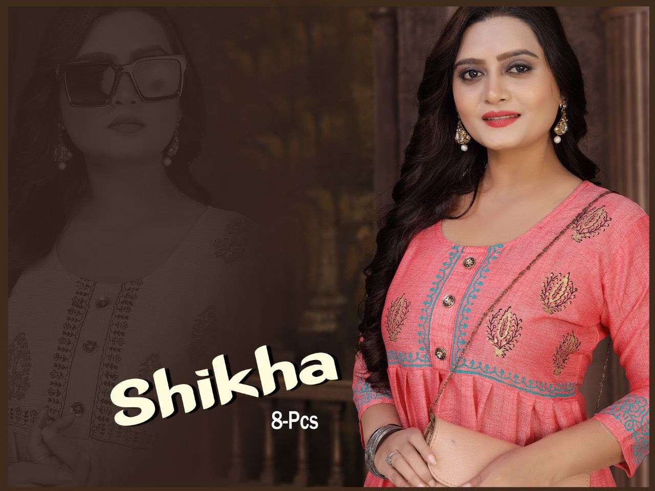 SHIKHA BY TRENDY 01 TO 08 SERIES DESIGNER STYLISH FANCY COLORFUL BEAUTIFUL PARTY WEAR & ETHNIC WEAR COLLECTION RAYON TWO TONE KURTIS AT WHOLESALE PRICE