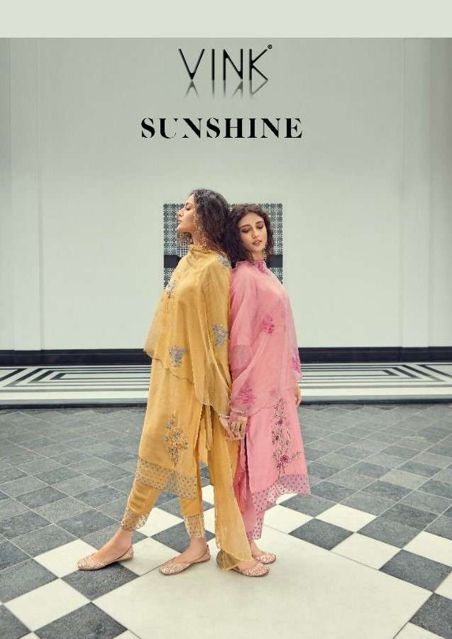 SUNSHINE BY VINK 1001 TO 1006 SERIES BEAUTIFUL SUITS COLORFUL STYLISH FANCY CASUAL WEAR & ETHNIC WEAR SILK EMBROIDERED DRESSES AT WHOLESALE PRICE
