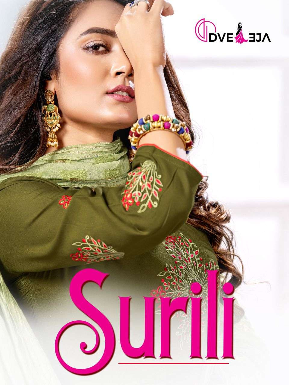 SURILI BY DVEEJA 101 TO 108 SERIES BEAUTIFUL STYLISH FANCY COLORFUL CASUAL WEAR & ETHNIC WEAR HEAVY RAYON EMBROIDERED GOWNS WITH DUPATTA AT WHOLESALE PRICE