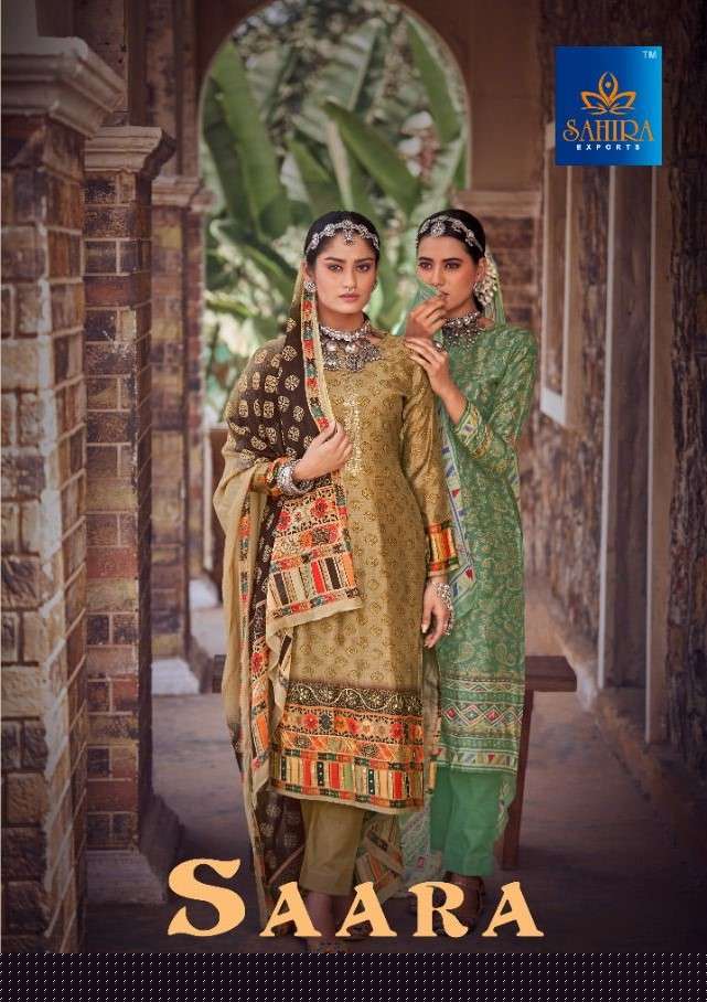 SAARA BY SAHIRA EXPORTS 16001 TO 16008 SERIES INDIAN TRADITIONAL WEAR COLLECTION BEAUTIFUL STYLISH FANCY COLORFUL PARTY WEAR & OCCASIONAL WEAR JAM SATIN PRINT DRESSES AT WHOLESALE PRICE