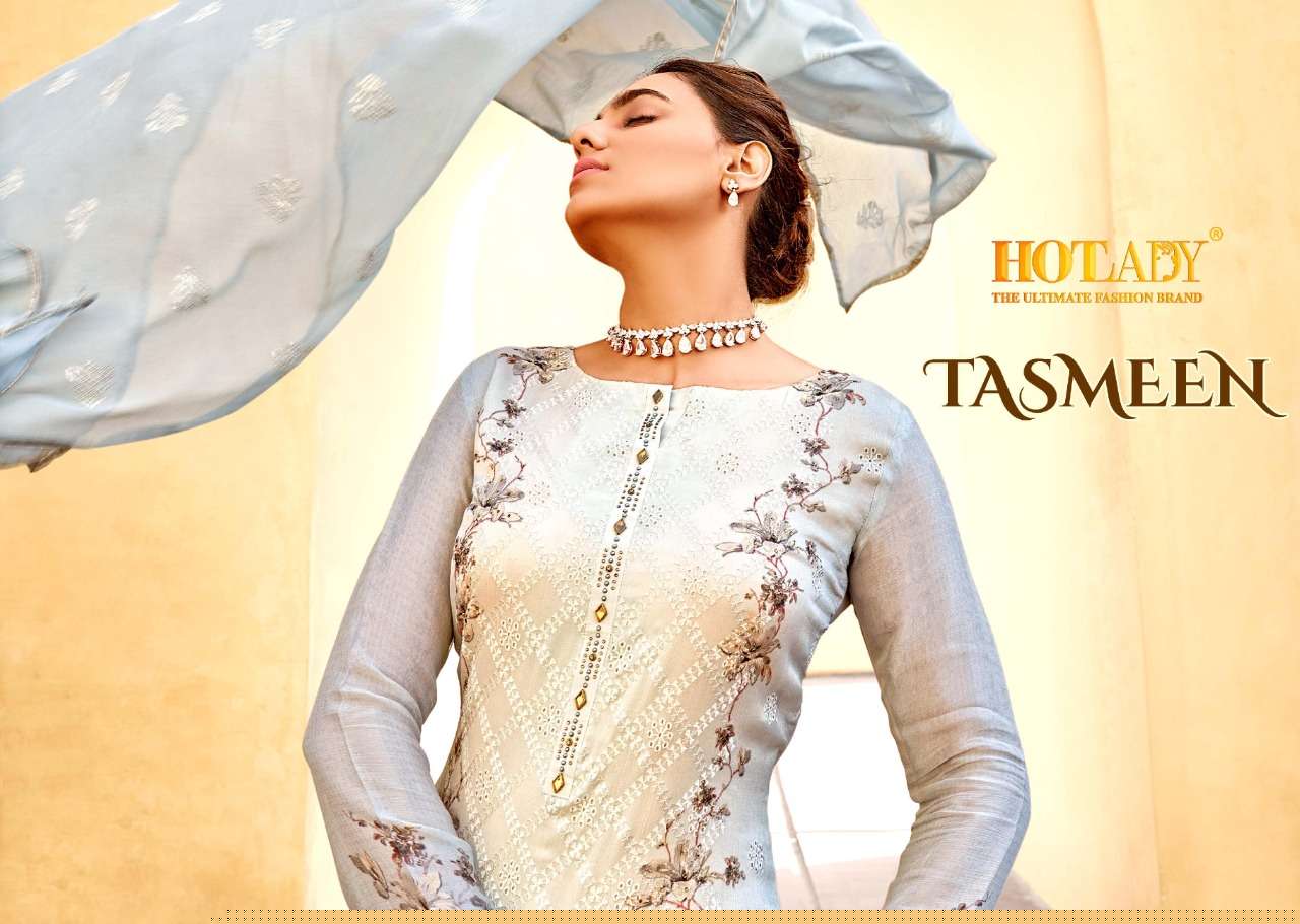 Tasmeen By Hot Lady 6521 To 6526 Series Beautiful Suits Colorful Stylish Fancy Casual Wear & Ethnic Wear Viscose Chinnon Chiffon Dresses At Wholesale Price