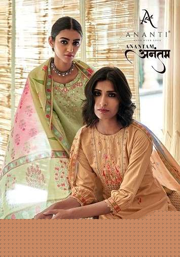 ANANTAM BY ANANTI 6001 TO 6005 SERIES BEAUTIFUL SUITS COLORFUL STYLISH FANCY CASUAL WEAR & ETHNIC WEAR PURE VISCOSE EMBROIDERED DRESSES AT WHOLESALE PRICE