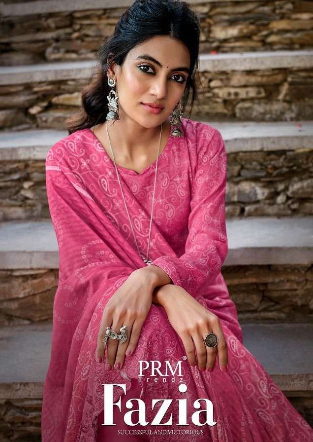 FAZIA BY PRM TRENDZ 9108 TO 9115 SERIES BEAUTIFUL SUITS COLORFUL STYLISH FANCY CASUAL WEAR & ETHNIC WEAR PURE JAM COTTON EMBROIDERED DRESSES AT WHOLESALE PRICE
