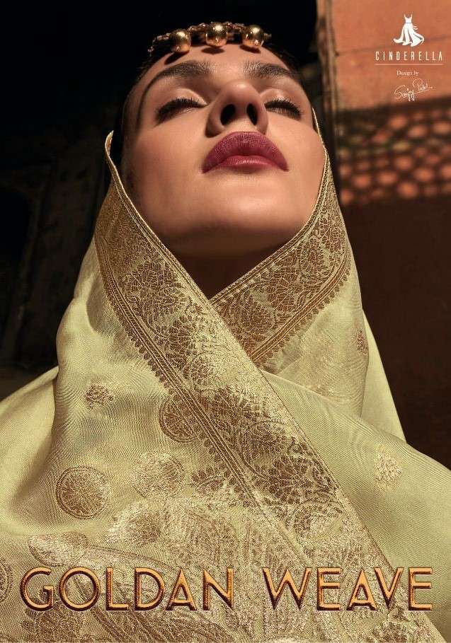 GOLDEN WEAVE BY CINDERELLA 10069 TO 10074 SERIES BEAUTIFUL SUITS STYLISH FANCY COLORFUL PARTY WEAR & OCCASIONAL WEAR PURE BANARASI SILK DRESSES AT WHOLESALE PRICE