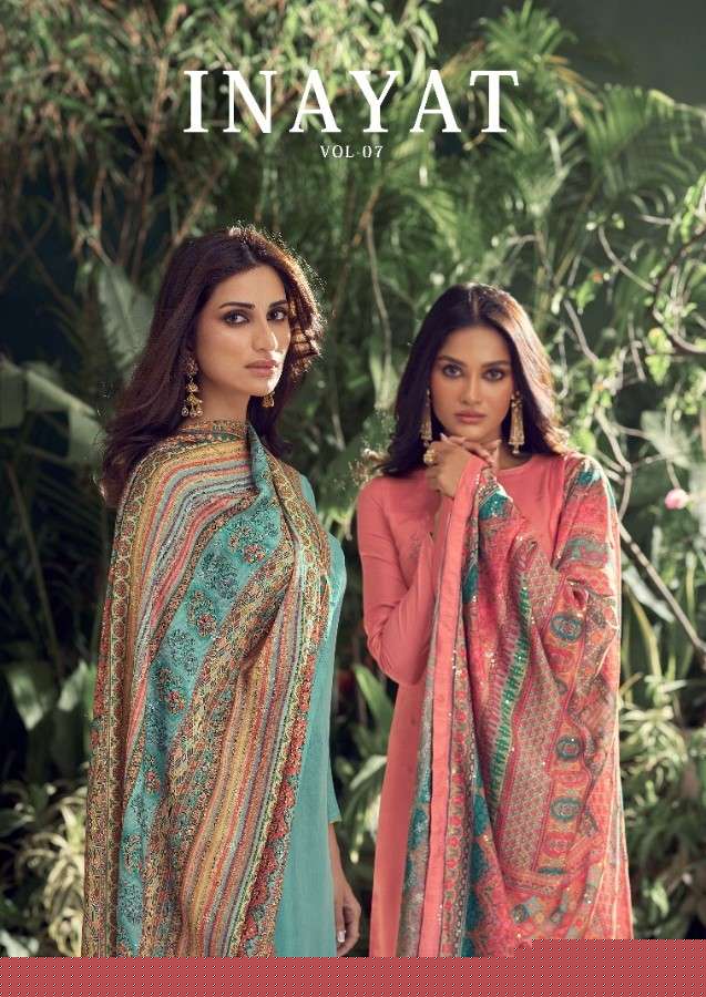 INAYAT VOL-7 BY KARMA TRENDZ 4068 TO 4074 SERIES BEAUTIFUL COLORFUL STYLISH PRETTY PARTY WEAR CASUAL WEAR OCCASIONAL WEAR PURE MUSLIN EMBROIDERED DRESSES AT WHOLESALE PRICE