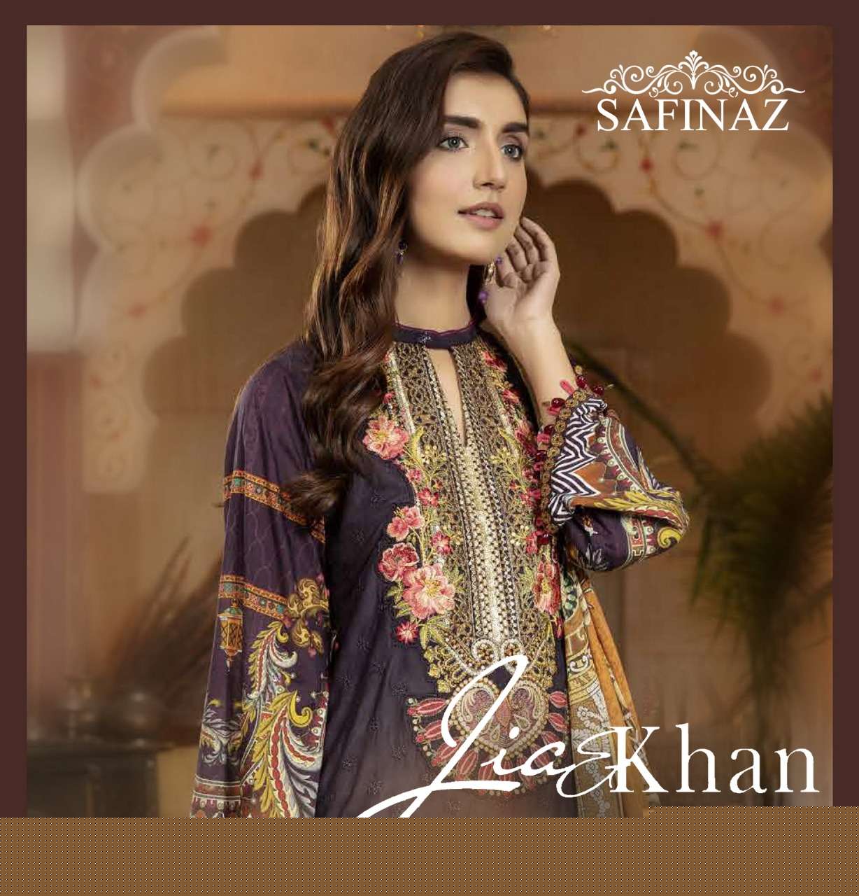 JIA KHAN BY SAFINAZ 01 TO 04 SERIES BEAUTIFUL PAKISTANI SUITS COLORFUL STYLISH FANCY CASUAL WEAR & ETHNIC WEAR LAWN EMBROIDERED DRESSES AT WHOLESALE PRICE