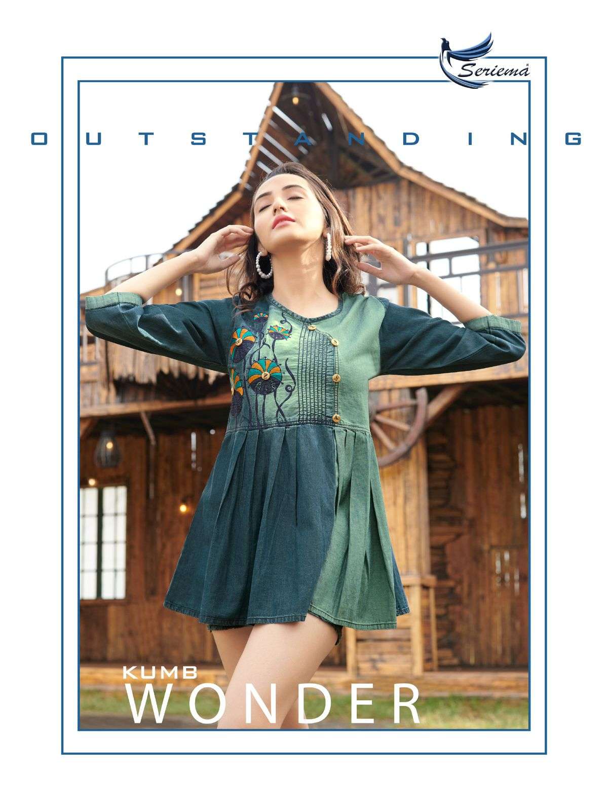 KUMB WONDER BY SPARROW 1058 TO 1065 SERIES DESIGNER STYLISH FANCY COLORFUL BEAUTIFUL PARTY WEAR & ETHNIC WEAR COLLECTION PURE COTTON DENIM TOPS AT WHOLESALE PRICE