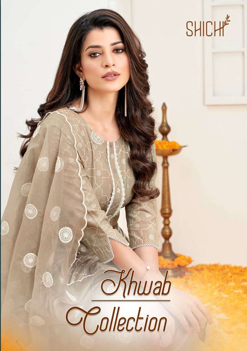 KHWAB COLLECTION BY SHICHI 49 TO 54 SERIES BEAUTIFUL SUITS COLORFUL STYLISH FANCY CASUAL WEAR & ETHNIC WEAR COTTON DRESSES AT WHOLESALE PRICE