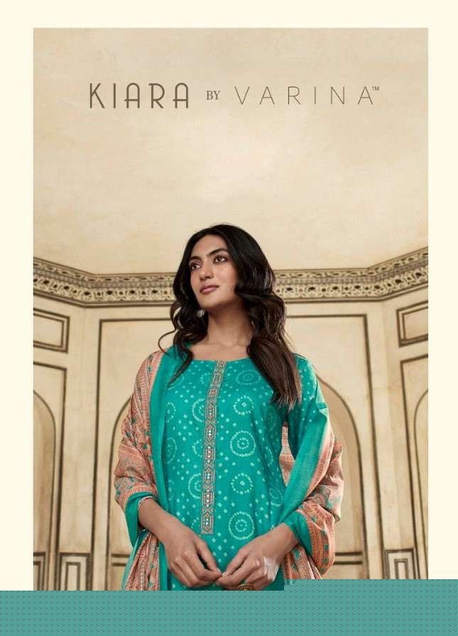 KIARA BY VARINA 151 TO 158 SERIES BEAUTIFUL SUITS COLORFUL STYLISH FANCY CASUAL WEAR & ETHNIC WEAR SATIN DIGITAL PRINT WITH EMBROIDERED DRESSES AT WHOLESALE PRICE