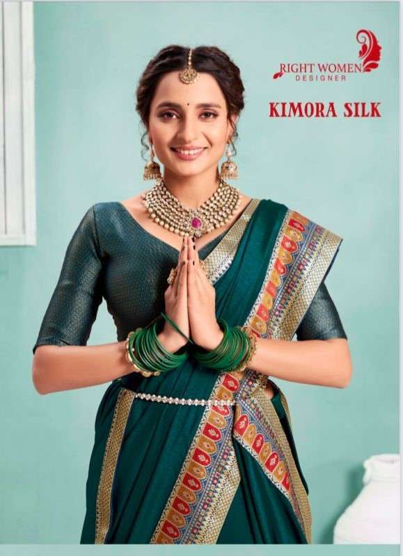 KIMORA SILK VOL-2 BY RIGHT WOMEN 81601 TO 81608 SERIES INDIAN TRADITIONAL WEAR COLLECTION BEAUTIFUL STYLISH FANCY COLORFUL PARTY WEAR & OCCASIONAL WEAR FANCY SAREES AT WHOLESALE PRICE