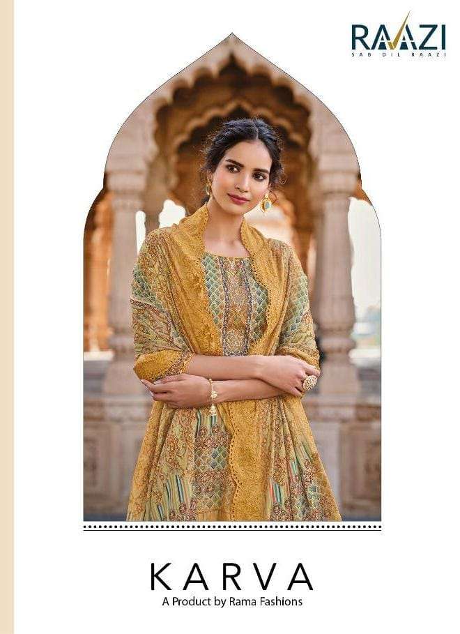 KARVA BY RAMA FASHION 1001 TO 1008 SERIES BEAUTIFUL SUITS COLORFUL STYLISH FANCY CASUAL WEAR & ETHNIC WEAR JAM SATIN DIGITAL PRINT DRESSES AT WHOLESALE PRICE