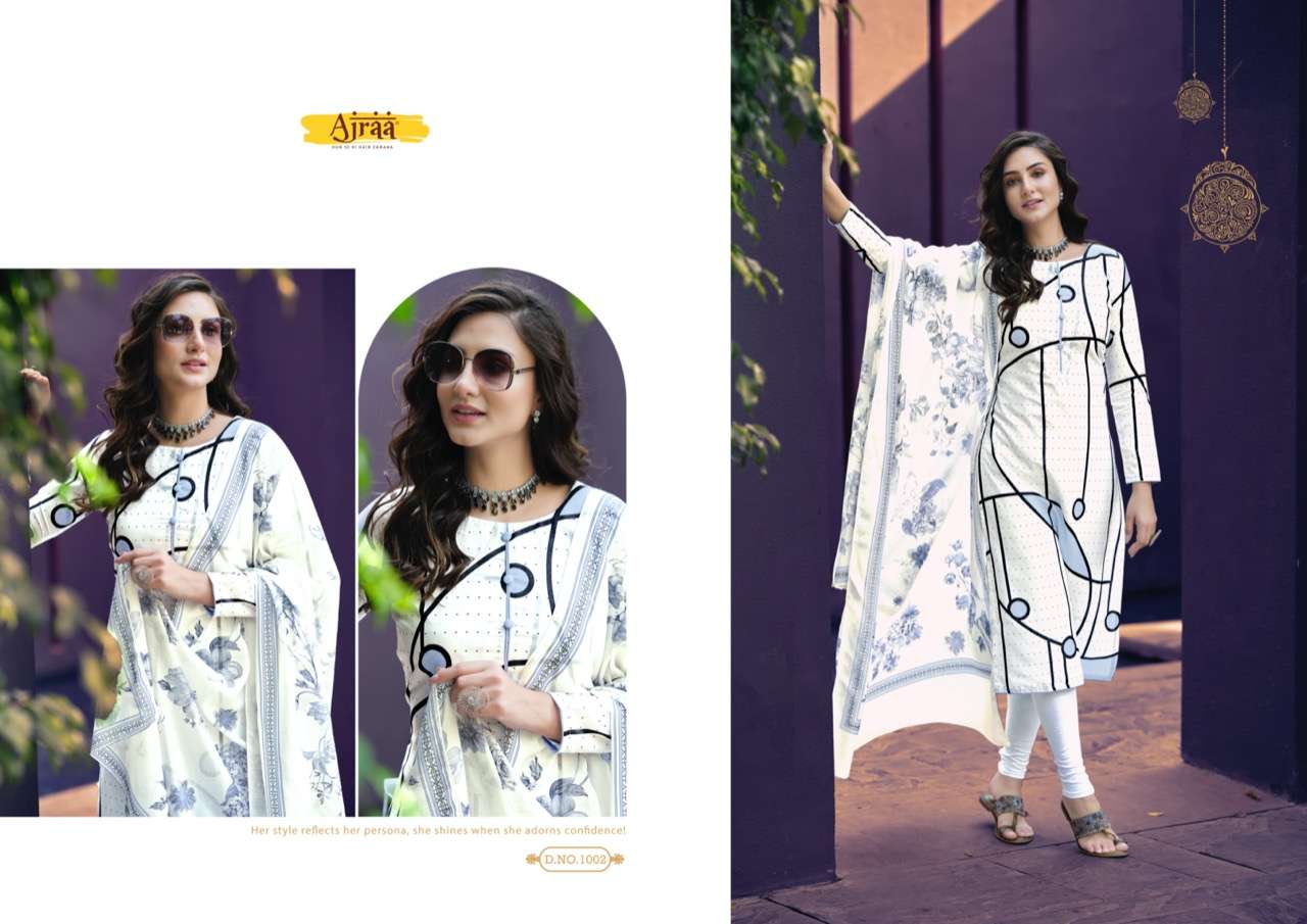 SHANAYA BY AJRAA 1001 TO 1007 SERIES BEAUTIFUL SUITS COLORFUL STYLISH FANCY CASUAL WEAR & ETHNIC WEAR COTTON DIGITAL PRINT DRESSES AT WHOLESALE PRICE