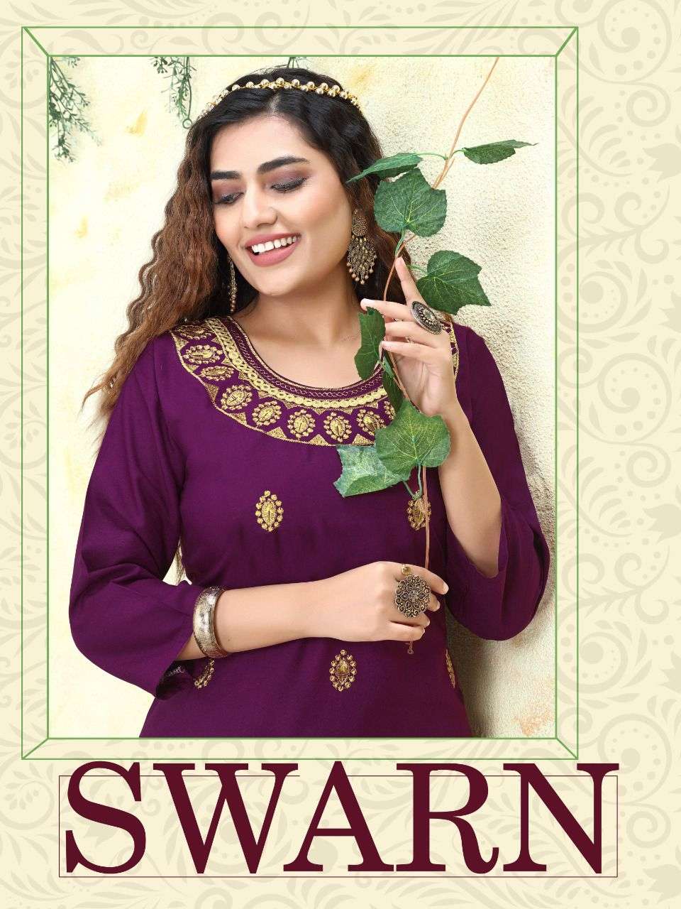 SWARN BY AKHAND JYOT 101 TO 108 SERIES DESIGNER STYLISH FANCY COLORFUL BEAUTIFUL PARTY WEAR & ETHNIC WEAR COLLECTION RAYON EMBROIDERY KURTIS AT WHOLESALE PRICE