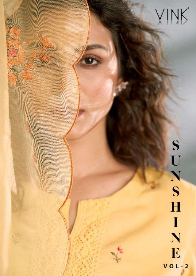 SUNSHINE VOL-2 BY VINK 1591 TO 1596 SERIES BEAUTIFUL SUITS COLORFUL STYLISH FANCY CASUAL WEAR & ETHNIC WEAR VISCOSE EMBROIDERED DRESSES AT WHOLESALE PRICE