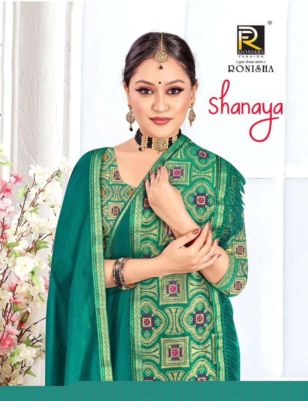 SHANAYA BY RONISHA FASHION 1001 TO 1008 SERIES INDIAN TRADITIONAL WEAR COLLECTION BEAUTIFUL STYLISH FANCY COLORFUL PARTY WEAR & OCCASIONAL WEAR VICHITRA SILK SAREES AT WHOLESALE PRICE