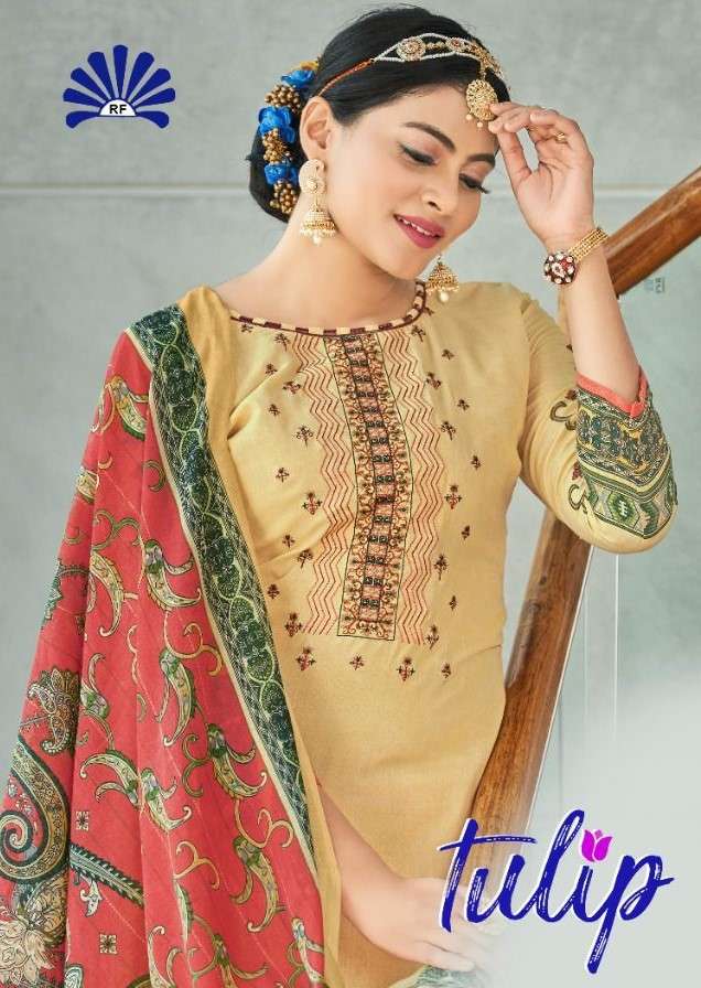 TULIP BY RADHA FAB 1001 TO 1010 SERIES BEAUTIFUL SUITS COLORFUL STYLISH FANCY CASUAL WEAR & ETHNIC WEAR PURE COTTON DIGITAL PRINT DRESSES AT WHOLESALE PRICE