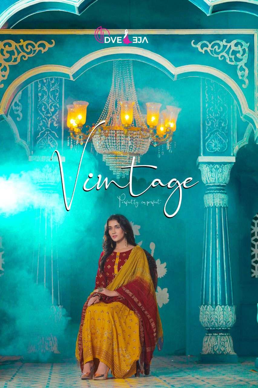 VINTAGE BY DVEEJA 101 TO 108 SERIES BEAUTIFUL SUITS COLORFUL STYLISH FANCY CASUAL WEAR & ETHNIC WEAR RAYON FOIL PRINT DRESSES AT WHOLESALE PRICE
