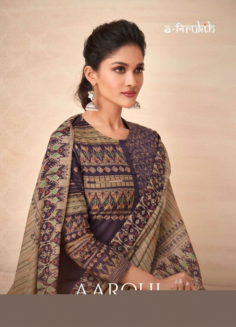 AAROHI BY S-NIRUKTH BEAUTIFUL SUITS COLORFUL STYLISH FANCY CASUAL WEAR & ETHNIC WEAR COTTON PRINT WITH EMBROIDERY DRESSES AT WHOLESALE PRICE