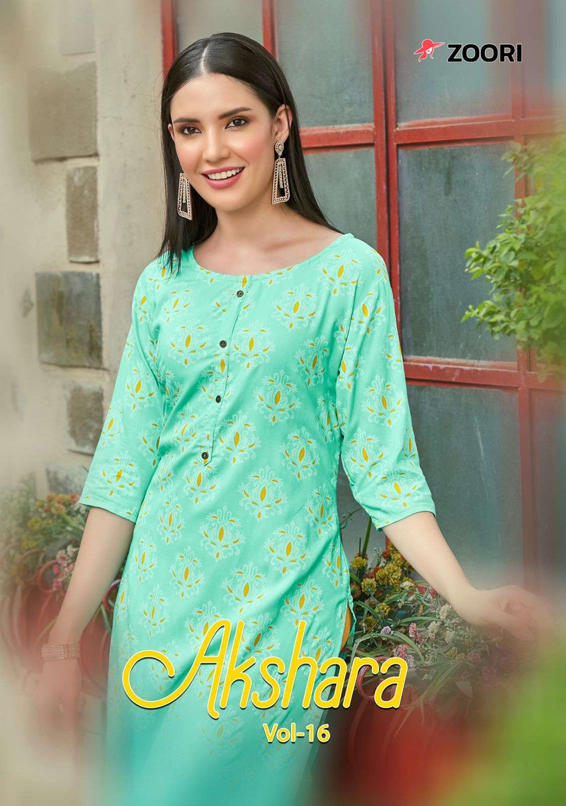 AKSHARA VOL-16 BY ZOORI 1093 TO 1098 SERIES DESIGNER STYLISH FANCY COLORFUL BEAUTIFUL PARTY WEAR & ETHNIC WEAR COLLECTION RAYON PRINT KURTIS AT WHOLESALE PRICE
