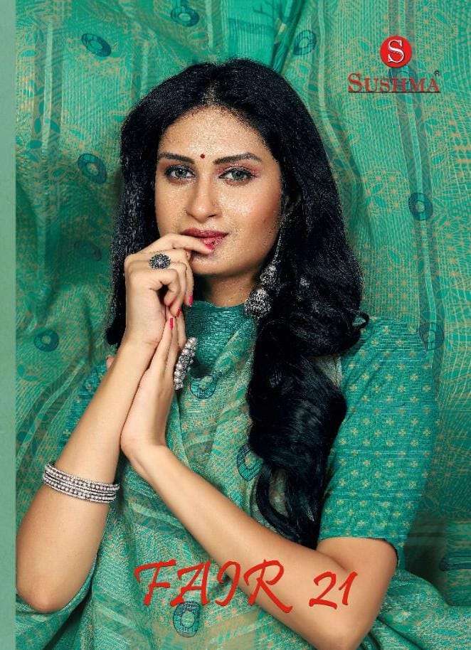 FAIR-21 BY SUSHMA 40001-A TO 40006-B SERIES INDIAN TRADITIONAL WEAR COLLECTION BEAUTIFUL STYLISH FANCY COLORFUL PARTY WEAR & OCCASIONAL WEAR FANCY SAREES AT WHOLESALE PRICE