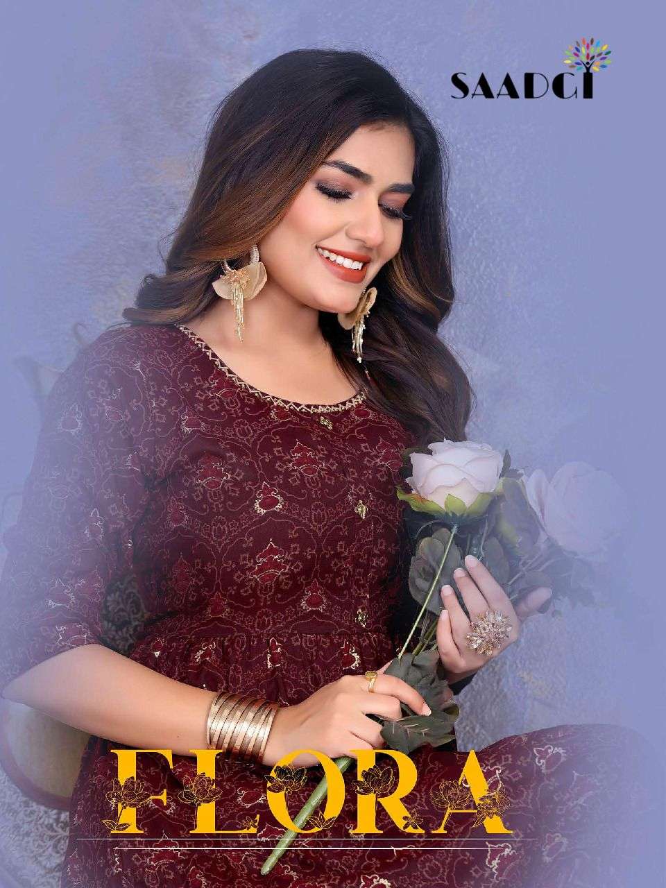 FLORA BY SAADGI 701 TO 706 SERIES DESIGNER STYLISH FANCY COLORFUL BEAUTIFUL PARTY WEAR & ETHNIC WEAR COLLECTION PURE RAYON KURTIS AT WHOLESALE PRICE