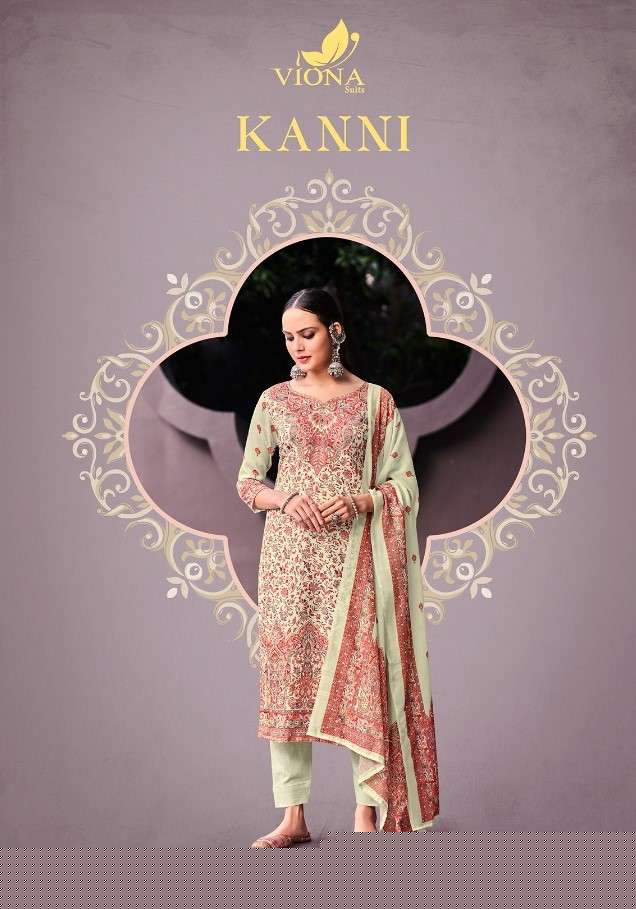 KANNI BY VIONA SUITS 2001 TO 2008 SERIES BEAUTIFUL SUITS COLORFUL STYLISH FANCY CASUAL WEAR & ETHNIC WEAR JAM COTTON PRINT DRESSES AT WHOLESALE PRICE